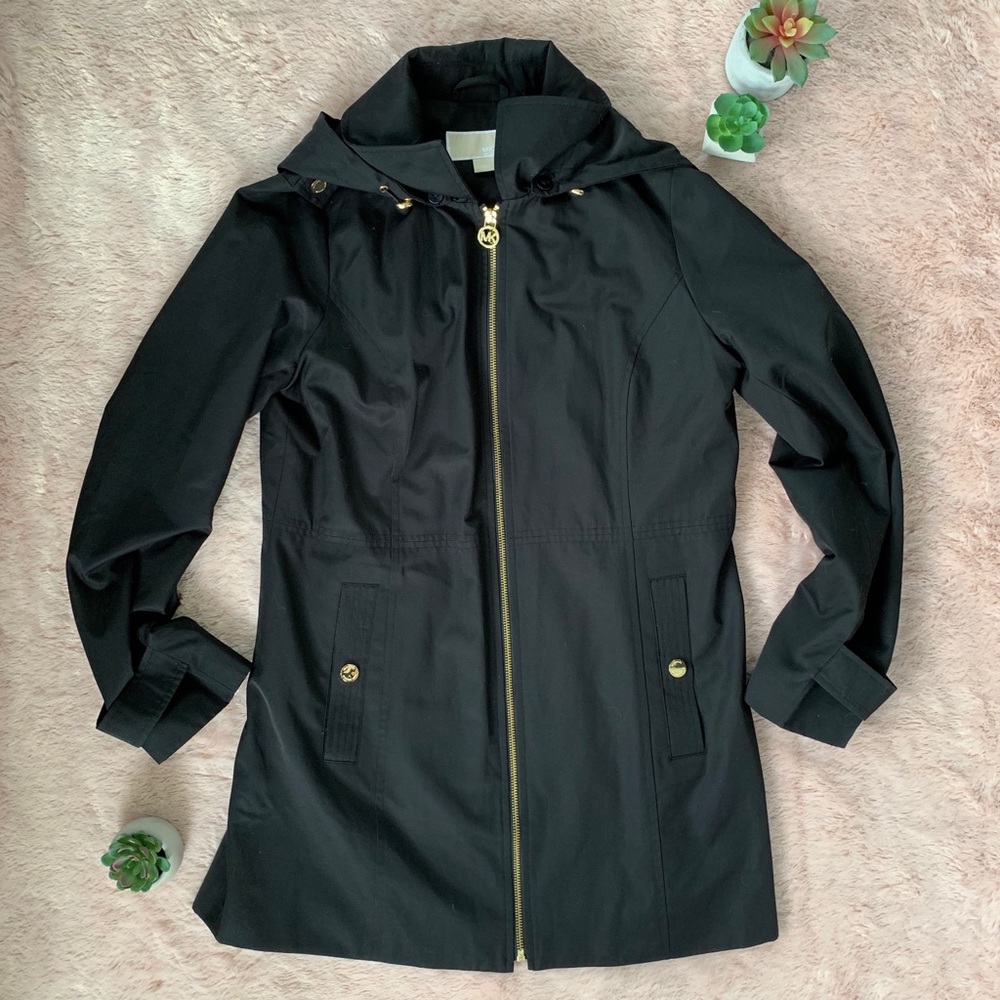 Michael Kors Black Raincoat